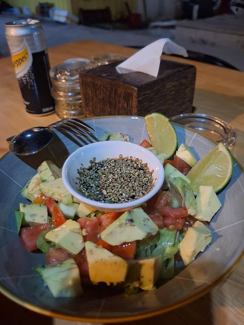 Avocado salad at Sunny Turkish Fast Food in Koh Rong