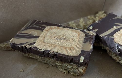 Vegan Flapjack by Cray Bakes  at Olivia's Tearoom in York