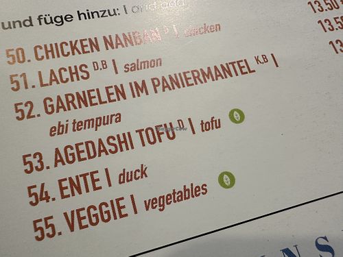 veg*n  at Shizu Japanisches Restaurant in Bad Neustadt An Der Saale