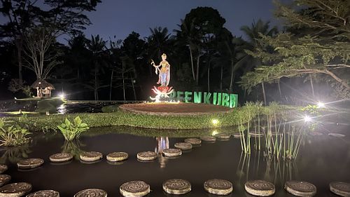 Pretty outlook - but really that’s all it has to offer  at Green Kubu Cafe in Gianyar