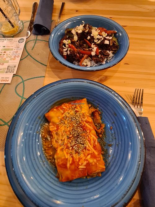 Lasagne at Green Planet Dinner   in Gran Canaria