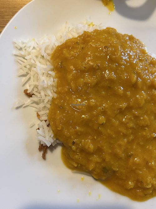 Tarka Daal (Linsen mit Zwiebeln und Knoblauch) mit Reis 🍛  at Barsaat Indisches Restaurant in Wehr