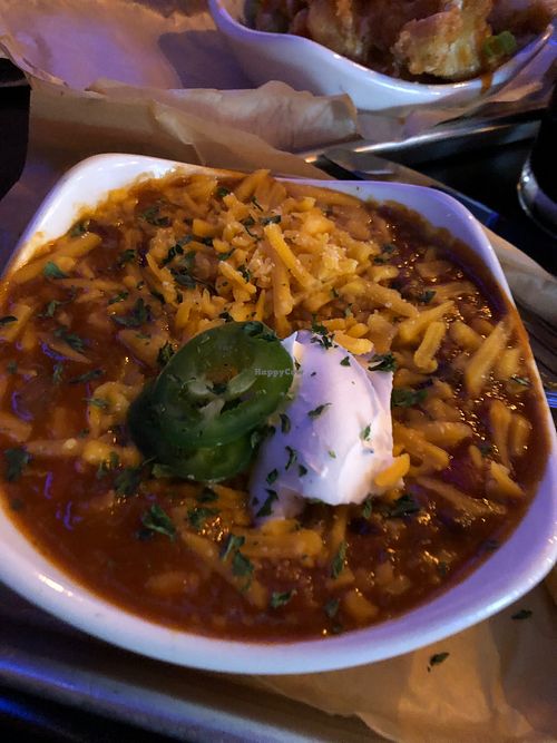 Weekly soup du jour, Mexican Tortilla with vegan cheese and sour cream.  at The Five6 in Rogers