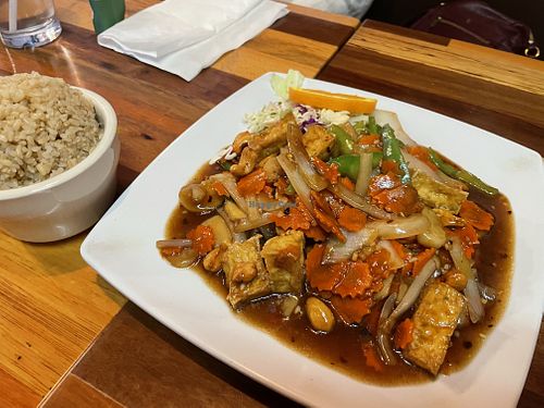 Cashew tofu   at Thai Cafe in Prescott Valley