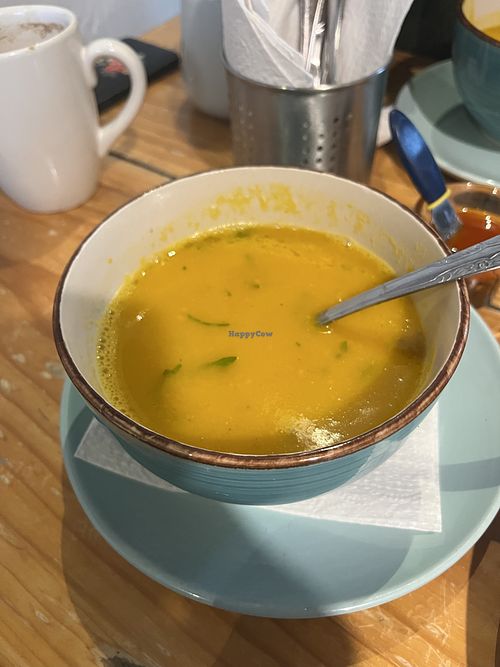 Pumpkin Soup  at Astro Café Bistro in San Cristobal De Las Casas