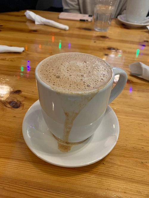 Almond milk chai at Gathering Grounds in Luray