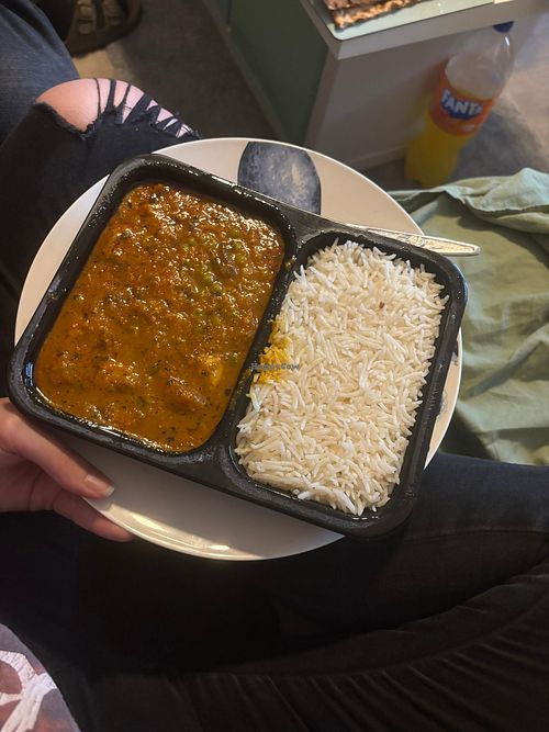 Matar Mushroom curry (€ 12,90) at Bombay Mirchi in Dresden