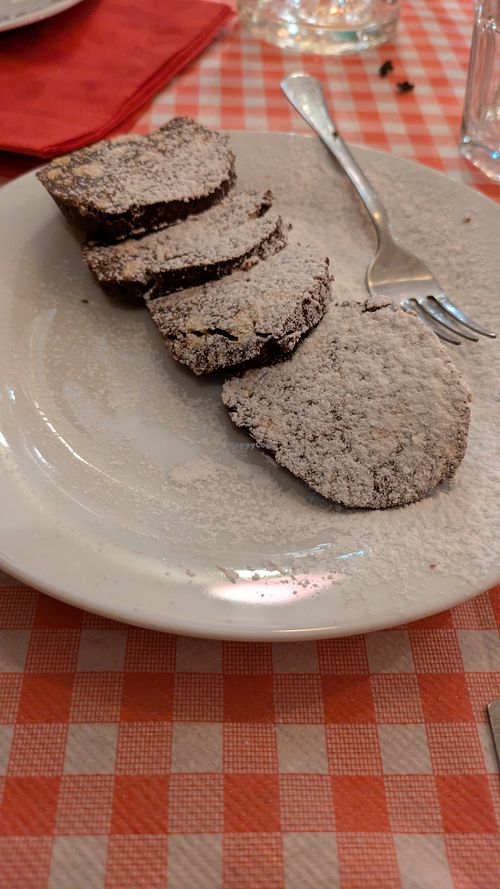 Salame al cioccolato at Pota La Pizza  in Calcinato