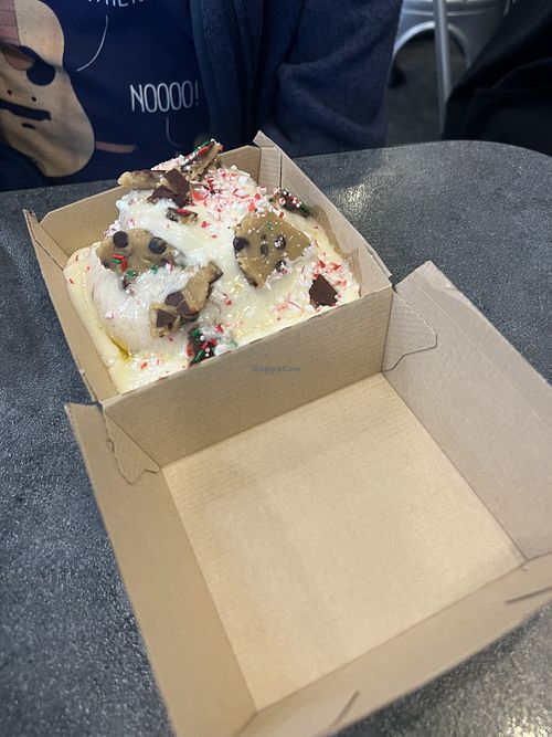 Peppermint holiday flavor   at Cinnaholic in Tampa