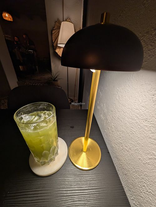 Fancy gin drink at Aliado Bar & Aperitivo in San Juan