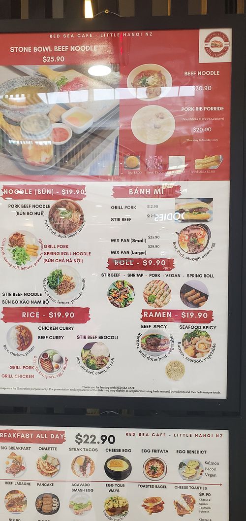  at Red Sea Cafe Westfield Henderson in Auckland