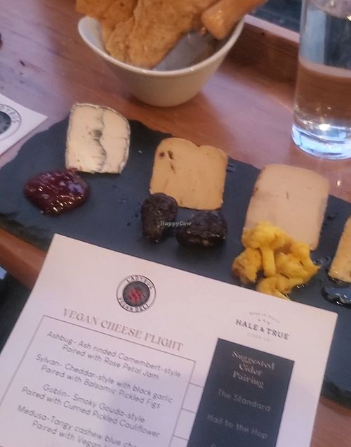 VEGAN CHEESE FLIGHT at Ladybug Vegan Deli in Philadelphia