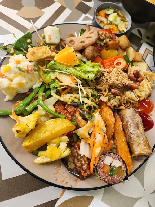 So many new dishes at Veggie Castle  in Hanoi