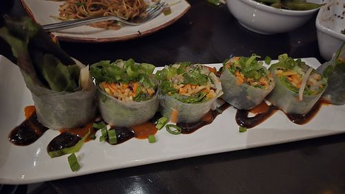 Raw rolls at Starfish in Newport Beach