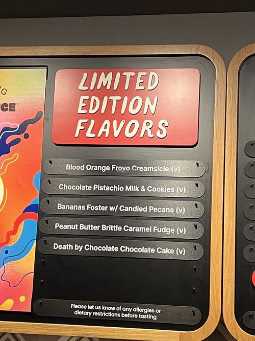 All the monthly flavors are vegan in January!   at Salt & Straw in Roseville