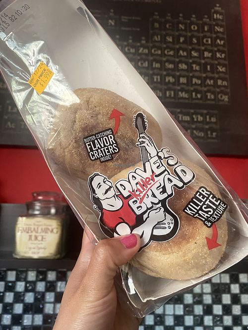 Kept Refrigerated These Are Tasty - Vegan English Muffins from G/O for Those Deals! Totally Recommend!  at Dave's Killer Bread in Milwaukie