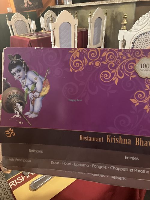 Menu  at Krishna Bhavan - 5eme in Paris