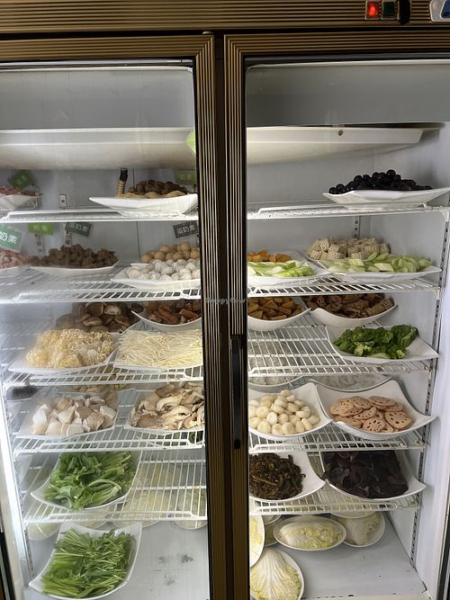 Steamboat ingredients  at Carefully Addicted - 小心上癮 in Taipei