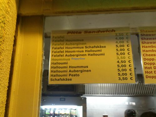 Aroma Falafel access list... at Aroma Vegetarian & More in Frankfurt