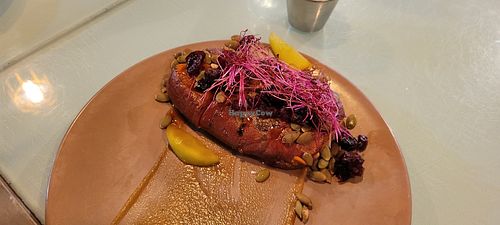 Sweet potato toast at BiGA. in Prescott