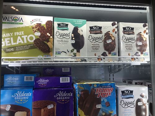 Vegan ice cream  at Zhung Kong Supermarket  in Kralendijk