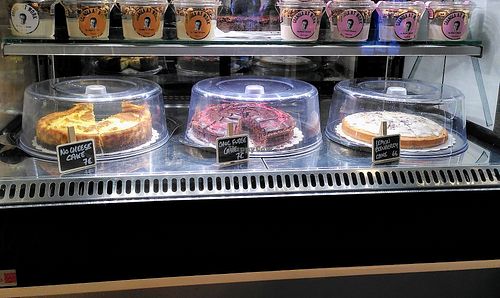 Vegan cakes at Izy Coffee in Brussels