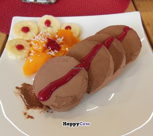 Chocolate Ice Cream - DELICIOUS!!! at RohKostlich BistRoh in Speyer