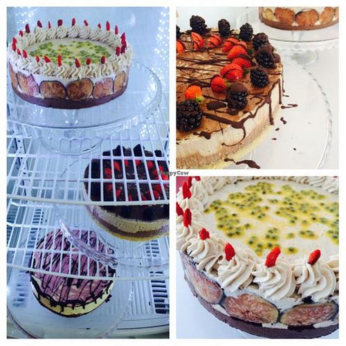 the RAW Vegan Cakes  at RohKostlich BistRoh in Speyer