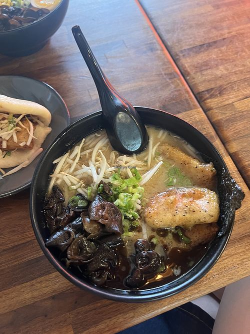 vegan miso ramen  at Nanban in Pittsburgh