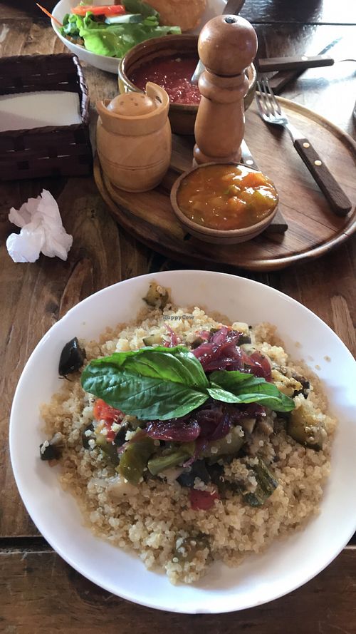 Salad of the day at Condor Cafe in Sucre
