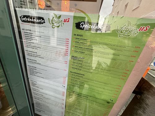 menu  at Vegan_Us in Worms