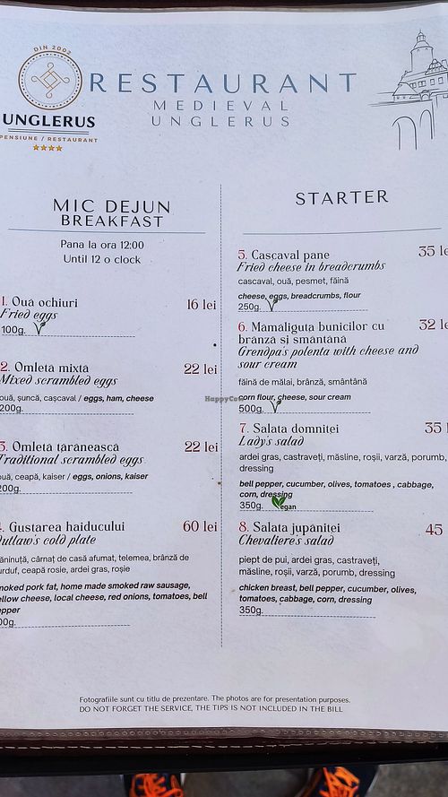  at Restaurant Medieval Unglerus in Biertan