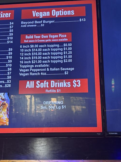 Multiple options   at Jerry's Pizza & Pub in Bakersfield