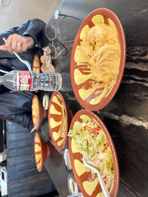 Hummus pita and salad  at Taza Kabob & Grill  in Bossier City