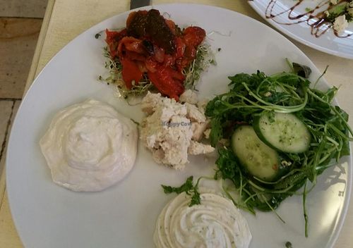 New Vegan Tivonina Cheese Plate at Meshek Barzilay in Tel Aviv