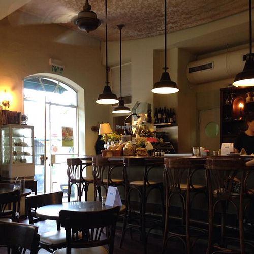 Interior at Meshek Barzilay in Tel Aviv