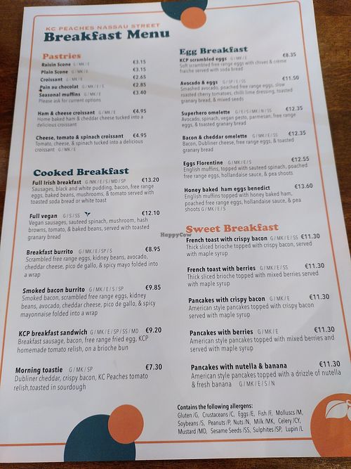 KC Peaches Nassau Street Dublin Coffee & Tea HappyCow