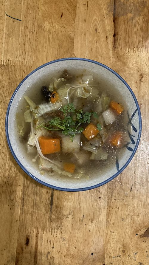 Thick mushroom soup- MUST HAVE!  at Surn Yi Vegetarian Restaurant in Phnom Penh