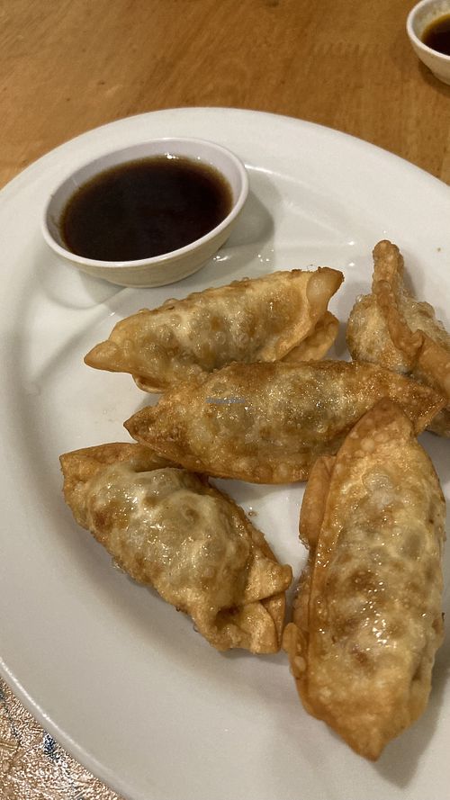 Deep fried dumplings, the fried ones were better  at Surn Yi Vegetarian Restaurant in Phnom Penh