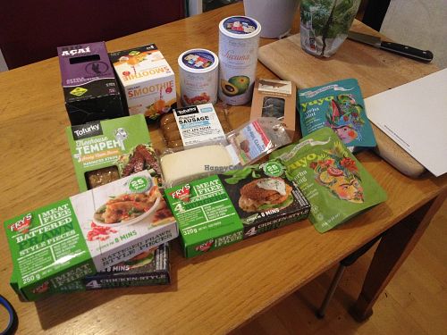 Some stuff I picked up before heading back to Dresden. at Veganz in Berlin