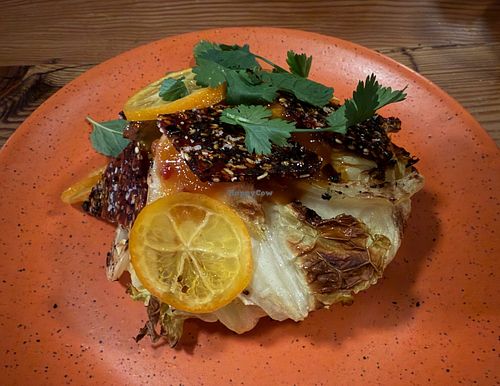 Peanut buttery & jelly cabbage at Feral in Portland