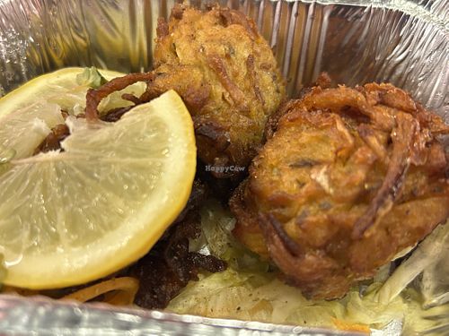 ONION & FENNEL BHAJI  at Zamorins in Whitley Bay