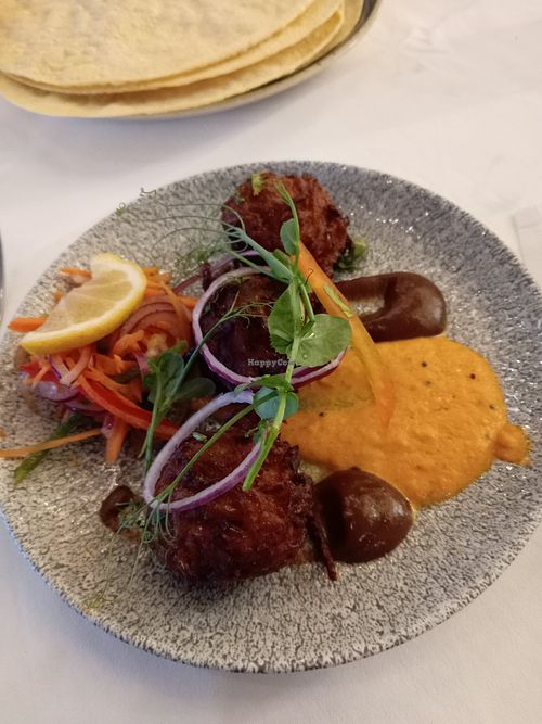 Onion bhaji at Zamorins in Whitley Bay