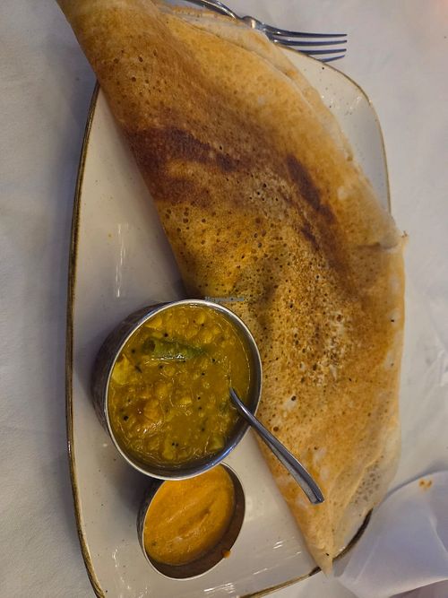 Masala Dosa at Zamorins in Whitley Bay