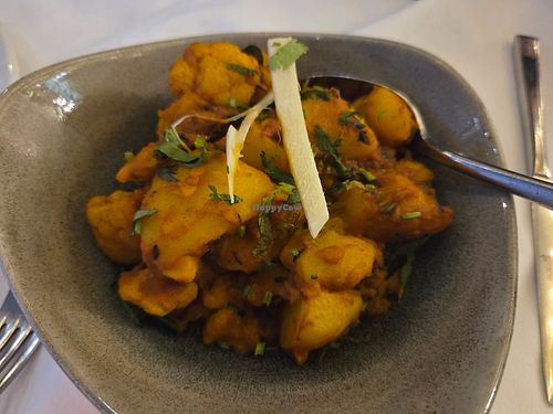 Aloo Gobi Saag at Zamorins in Whitley Bay