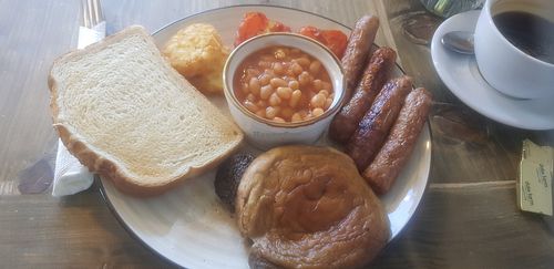 Vegan Full English breakfast at Bella's Bar Bistro in South Shields