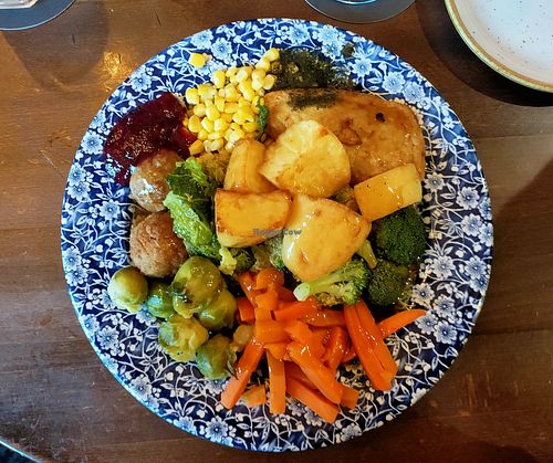 Vegan roast dinner at Spread Eagle in Stockport
