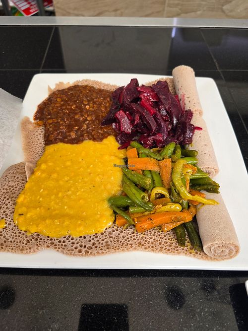 Veggie Combo at Lulu EthioVegan in Minneapolis