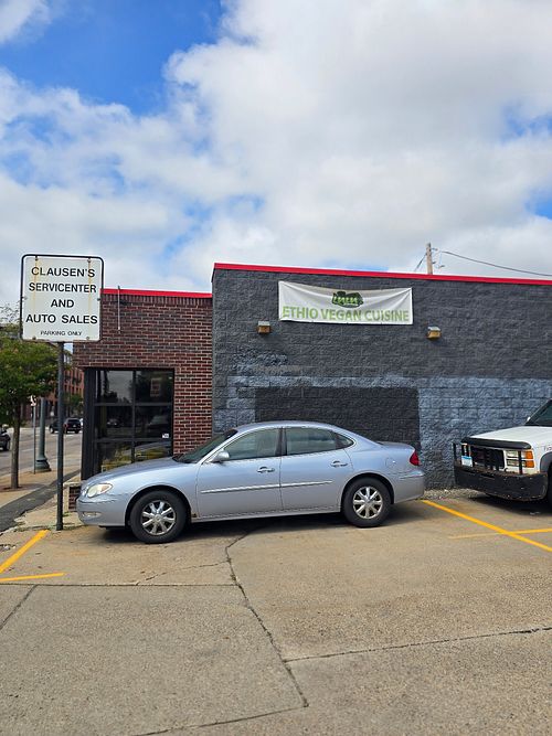 Outside at Lulu EthioVegan in Minneapolis