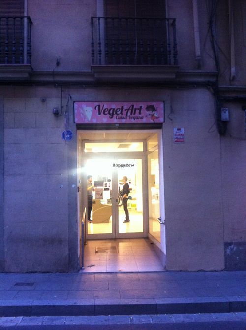 This is what it looks like, so that you can spot this place. at Vegetart Cuina Vegana in Barcelona